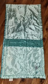 New Turquoise Satin-esque Bed Runner