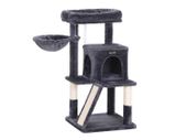 Scratching post with scratching board 96 cm Grey