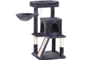 Scratching post with scratching board 96 cm Grey