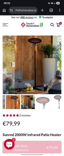 Electric patio heater