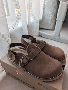 Genuine suede sandals new