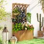 Wooden Planter with Trellis Freestanding Image 6