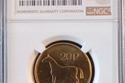1998 Ireland 20pence Coin Graded NGC MS65. One of a kind Top Pop