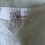 White cotton sleeveless blouse top Image 4