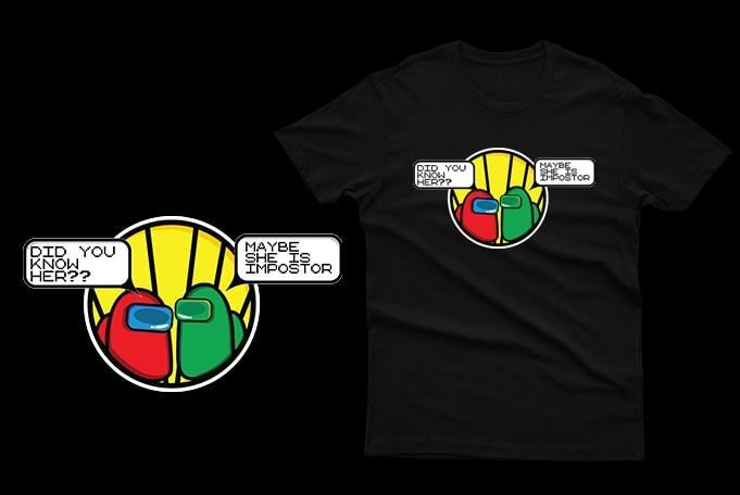 Among Us Game T-Shirts for adults and kids gaming among us t-shirts impostor t-shirts