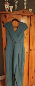 teal folkster off the shoulder floor length
