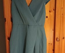 teal folkster off the shoulder floor length