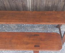 Benches Antique French Oak Farmhouse kitchen Benches solid Set Of Two Beautiful  Patina