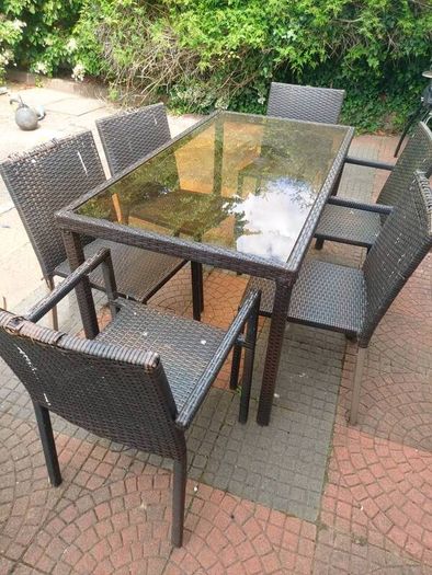 Garden table and chairs