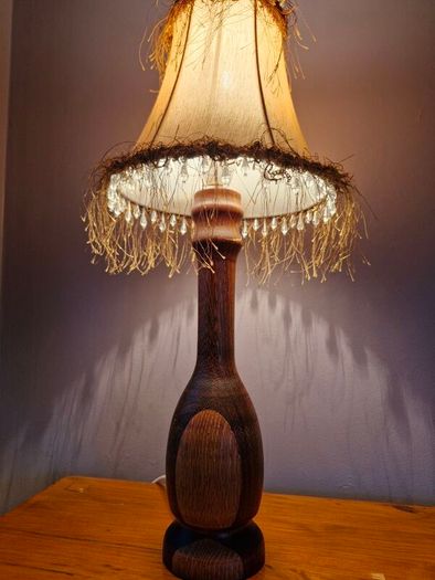 vintage wooden lamp