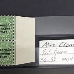 Ireland 1922 - 23 Alex Thom 0.5d Green Sg52 MNH Marginal Pair