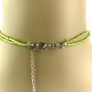 Vintage Green Aventurine Necklace with Murano glass pendant Image 9
