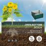 Set of Two 60 x 60cm Steel Planter Boxes - Green Image 4