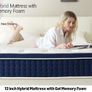 Double Mattresses 31cm, 12.2 Inch Innerspring Hybrid Mattress Double 4FT6 with Breathable Foam and Pocket Spring For Cool Comfort Sleep, Medium Firm Mattress(135x190x31cm) Image 2