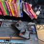 Atari 2600 Space Invaders Woody Atari 2600 with 15 individual games and 14 game Indy 500 driving Image 3