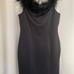 New Quiz Black Feather Dress
