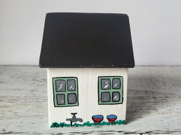 Handcrafted tiny wooden house!