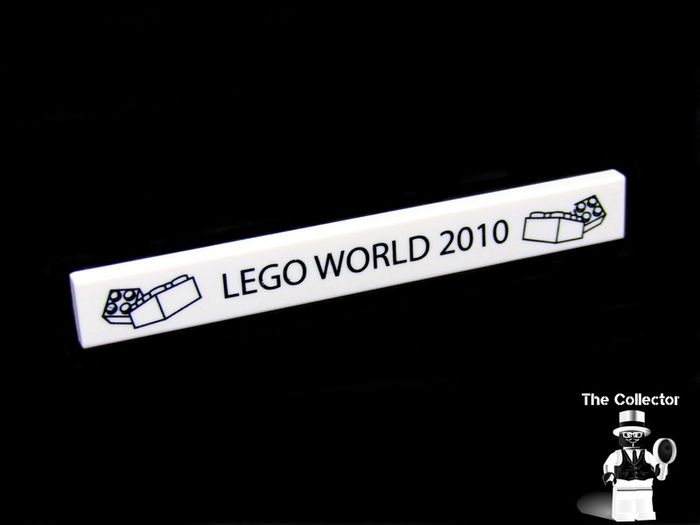 Lego World Fair Promotion Tile from Denmark 2010 A Rare Promotion Tile From Private Collection Collected At The Lego World Fair in Bella Center Copenhagen Denmark February 2010 RARE AND HARD TO FIND