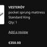 King bed with mattrass Image 3