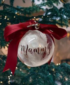 Personalised Christmas Bauble decoration with gift box