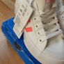 Brand new Adidas Originals Nizza Platform Size 5 UK trainers in white with pink three stripes Image 5