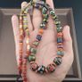 Antique Venetian Style MultiColor Mix Glass Beads Necklace Image 2