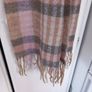 Mohair Scarf Pink/Grey/Cream/Beige Image 3