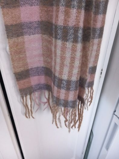 Mohair Scarf Pink/Grey/Cream/Beige