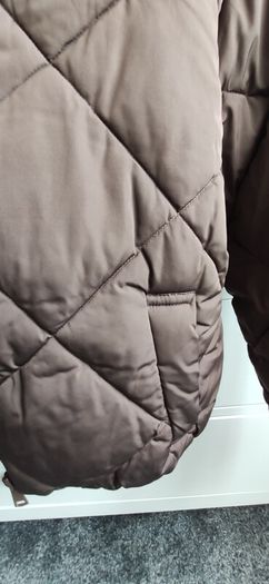 Primark Brown Diamond Quilted Puffer Jacket Coat size L