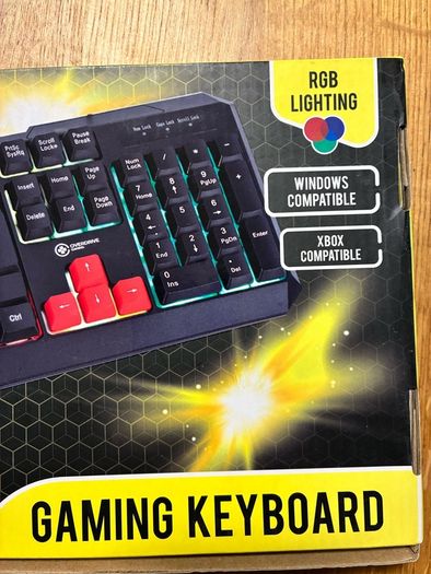 BNIB Python Overdrive RGB Gaming Keyboard Wired LED Backlit