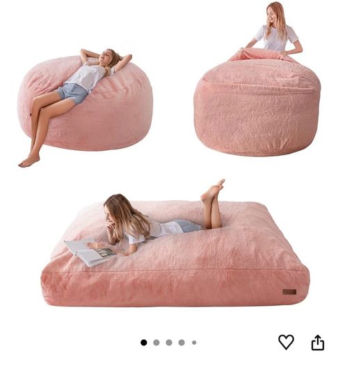 puff and double bed