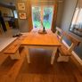 Solid Wood Dining Table & Benches Image 7