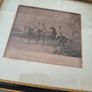 Set of Four Framed Antique English Horse and Hunting Image 2