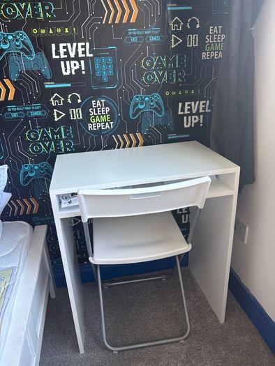 ikea desk and chair