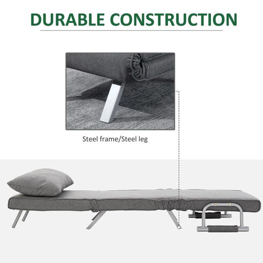3 in 1 Sofa Bed Sleeper Chair with Armrest