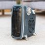 1800W/1.8KW Electric Heater, Retro Horizontal/Vertical Fan Heater in Grey with Adjustable Thermostat, 2 Heat Settings, 20m2 Room Size, Dial Control (FREE POSTAGE) Image 5