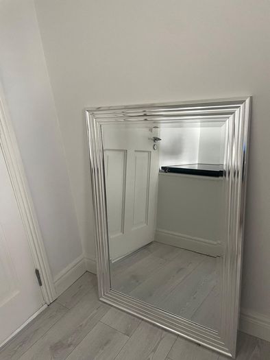 Hall Table, Mirror and Lamp