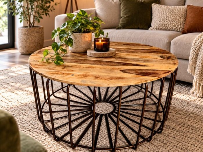 Large Acacia Coffee Table