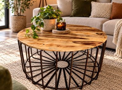 Large Acacia Coffee Table