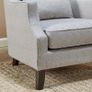 Modern High-Back Wingback Armchair Image 4