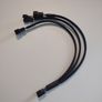 4pins 4-pins PMW fan connector. Power supply Y Splitter Adapter Cable 1 To 3 ways Free viewing Image 6