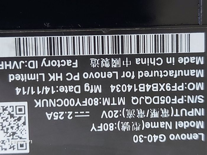 Lenovo G40-30 Model 80FY, Intel Celeron CPU N2840, 2.16GHz, 2GB Ram, 500GB HDD, Windows 8, Chrome and VLC for best Movie experience