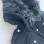 The Kooples Wool Duffle Coat with Fur Hood Image 4