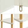 4 Tier Wooden Open Bookcase Modern Freestanding Bookshelf Storage Organizer,Multifunctional Display Stand for Bedroom, Living Room and Home Office, Storage Cabinet,White Image 6