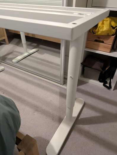 Ikea BEKANT desk Underframe for table top, white, 160x80 cm