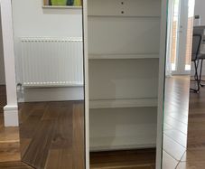 Large Contemporary Wall Cabinet. Perfect conditions. MDF. White.