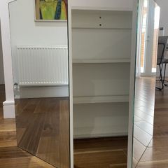 Large Contemporary Wall Cabinet. Perfect conditions. MDF. White.