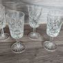Set Of 4 Crystal Goblets 4 Glasses Wine Port Vintage Image 2