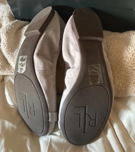 Betty Suede Ballerina shoes from Ralph Lauren. Size UK6.5 EU40. NEW