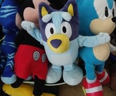 Free box of soft toys/plushies & dress up.